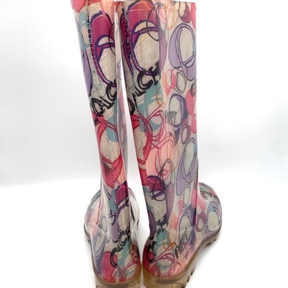 Coach Multicolor Colored Rain Boots - Picture 5 of 6